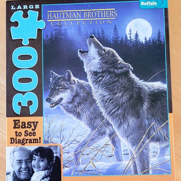 Buffalo "Howling in the Moonlight" 300 piece Puzzle (93) - Picture 1 of 1
